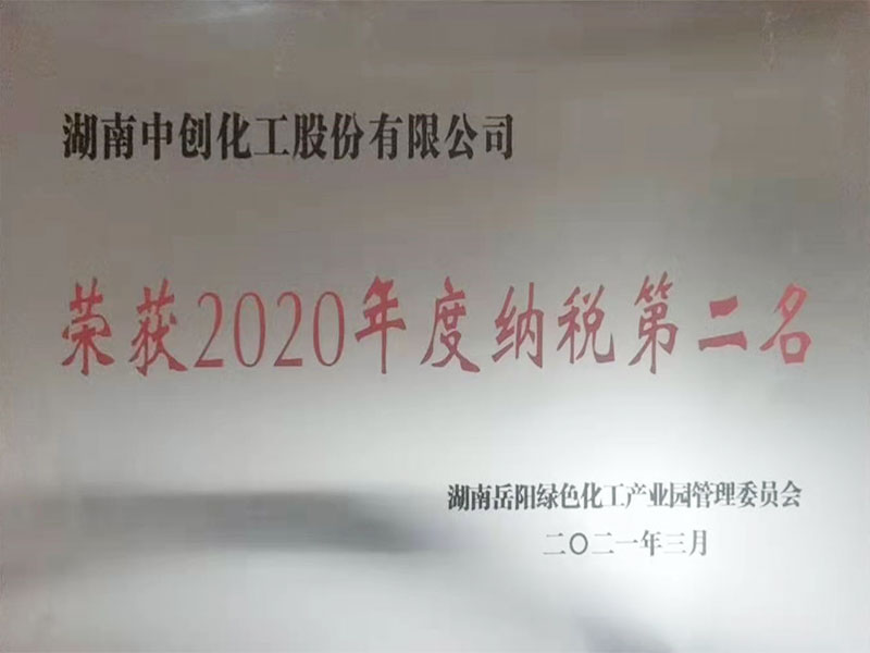 2020年度纳税第二名